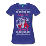 Santa Claws - Women’s Premium T-Shirt - royal blue