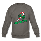 Suck It! - Crewneck Sweatshirt - asphalt gray