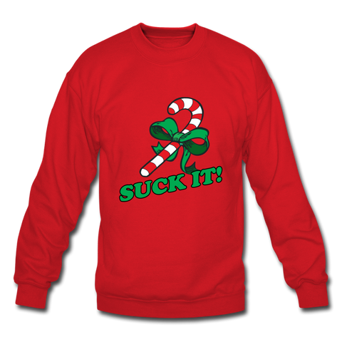 Suck It! - Crewneck Sweatshirt - red