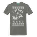 I Sleigh - Men's Premium T-Shirt - asphalt gray