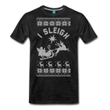 I Sleigh - Men's Premium T-Shirt - charcoal gray