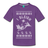 I Sleigh - Kids' Premium T-Shirt - purple