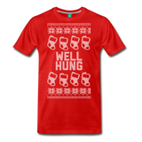 Well Hung - Men's Premium T-Shirt - red