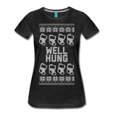 Well Hung - Women’s Premium T-Shirt - charcoal gray