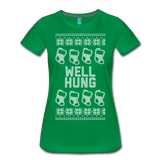 Well Hung - Women’s Premium T-Shirt - kelly green