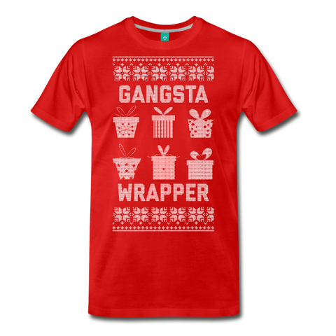 Gangsta Wrapper - Men's Premium T-Shirt - red