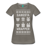 Gangsta Wrapper - Women’s Premium T-Shirt - asphalt gray