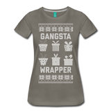 Gangsta Wrapper - Women’s Premium T-Shirt - asphalt gray