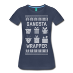Gangsta Wrapper - Women’s Premium T-Shirt - navy