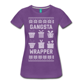 Gangsta Wrapper - Women’s Premium T-Shirt - purple