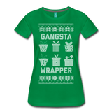 Gangsta Wrapper - Women’s Premium T-Shirt - kelly green