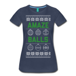 Amaze Balls - Women’s Premium T-Shirt - navy