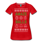 Amaze Balls - Women’s Premium T-Shirt - red