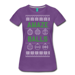 Amaze Balls - Women’s Premium T-Shirt - purple