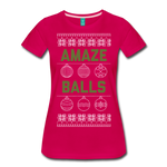 Amaze Balls - Women’s Premium T-Shirt - dark pink