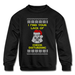 Lack of Cheer Disturbing - Kids' Crewneck Sweatshirt - black