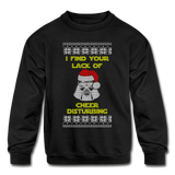Lack of Cheer Disturbing - Kids' Crewneck Sweatshirt - black