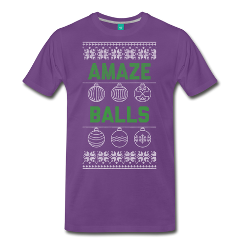 Amaze Balls - Men's Premium T-Shirt - purple