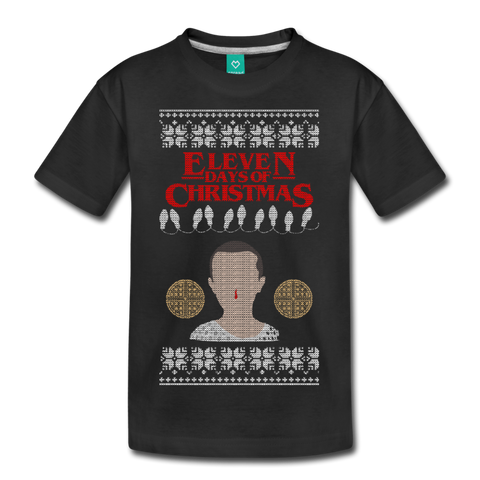 Eleven Days of Christmas - Kids' Premium T-Shirt - black