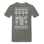 Merlot Ho Ho - Men's Premium T-Shirt - asphalt gray