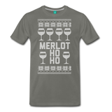 Merlot Ho Ho - Men's Premium T-Shirt - asphalt gray
