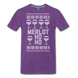 Merlot Ho Ho - Men's Premium T-Shirt - purple