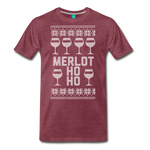 Merlot Ho Ho - Men's Premium T-Shirt - heather burgundy