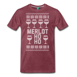 Merlot Ho Ho - Men's Premium T-Shirt - heather burgundy