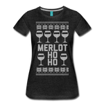 Merlot Ho Ho - Women’s Premium T-Shirt - charcoal gray