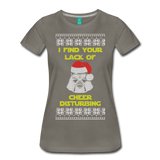 Lack of Cheer Disturbing - Women’s Premium T-Shirt - asphalt gray