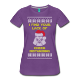 Lack of Cheer Disturbing - Women’s Premium T-Shirt - purple