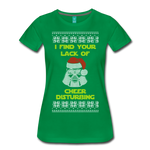 Lack of Cheer Disturbing - Women’s Premium T-Shirt - kelly green