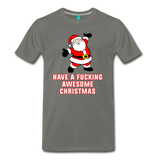 Have a Fucking Awesome Christmas - Men's Premium T-Shirt - asphalt gray