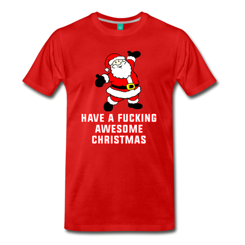 Have a Fucking Awesome Christmas - Men's Premium T-Shirt - red