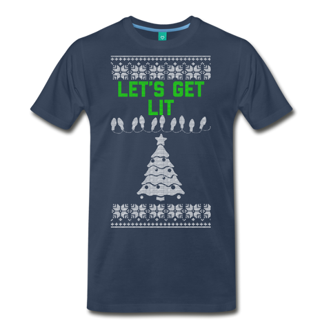 Let's Get Lit - Men's Premium T-Shirt - navy
