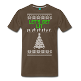 Let's Get Lit - Men's Premium T-Shirt - noble brown
