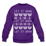 Let It Grow - Crewneck Sweatshirt - purple
