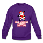 Have A Fucking Awesome Christmas - Crewneck Sweatshirt - purple