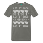 Let It Grow - Men's Premium T-Shirt - asphalt gray
