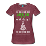Let's Get Lit - Women’s Premium T-Shirt - heather burgundy