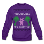 Fudge It's Christmas - Crewneck Sweatshirt - purple