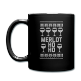 Merlot Ho Ho - Full Color Mug - black