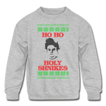 Ho Ho Holy Shnikes - Kids' Crewneck Sweatshirt - heather gray