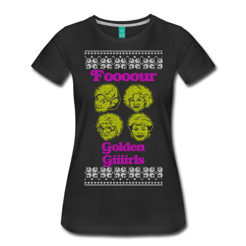 Four Golden Girls - Women’s Premium T-Shirt - black