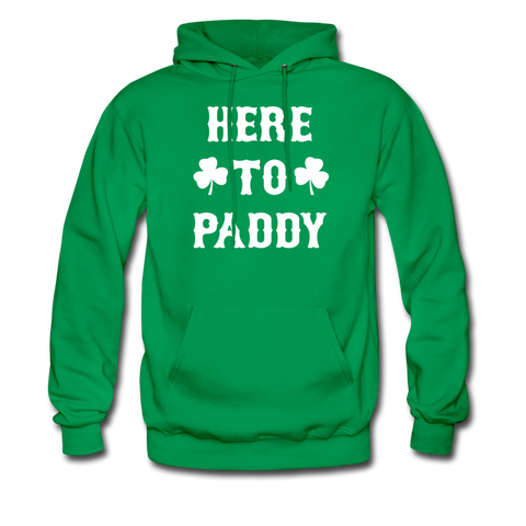 Here To Paddy - Men's Hoodie - kelly green