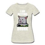I Am Getting Drunk - Women’s Premium T-Shirt - heather oatmeal