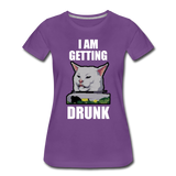 I Am Getting Drunk - Women’s Premium T-Shirt - purple