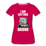 I Am Getting Drunk - Women’s Premium T-Shirt - dark pink