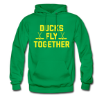 Ducks Fly Together - Men's Hoodie - kelly green