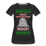 Buzz! Your Girlfriend Woof! - Women’s Premium T-Shirt - black